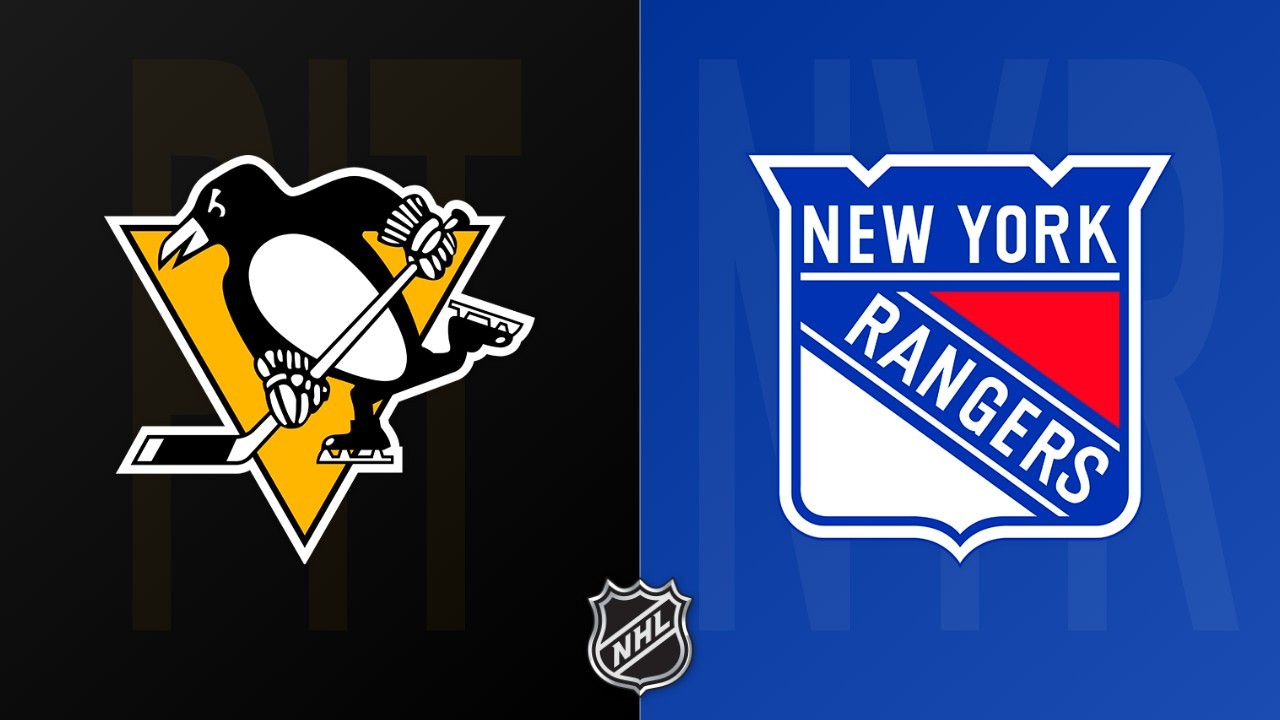 New York Rangers vs Pittsburgh Penguins poster