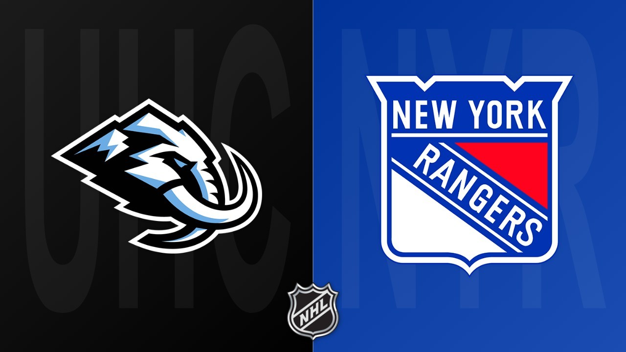New York Rangers vs Utah Mammoth poster