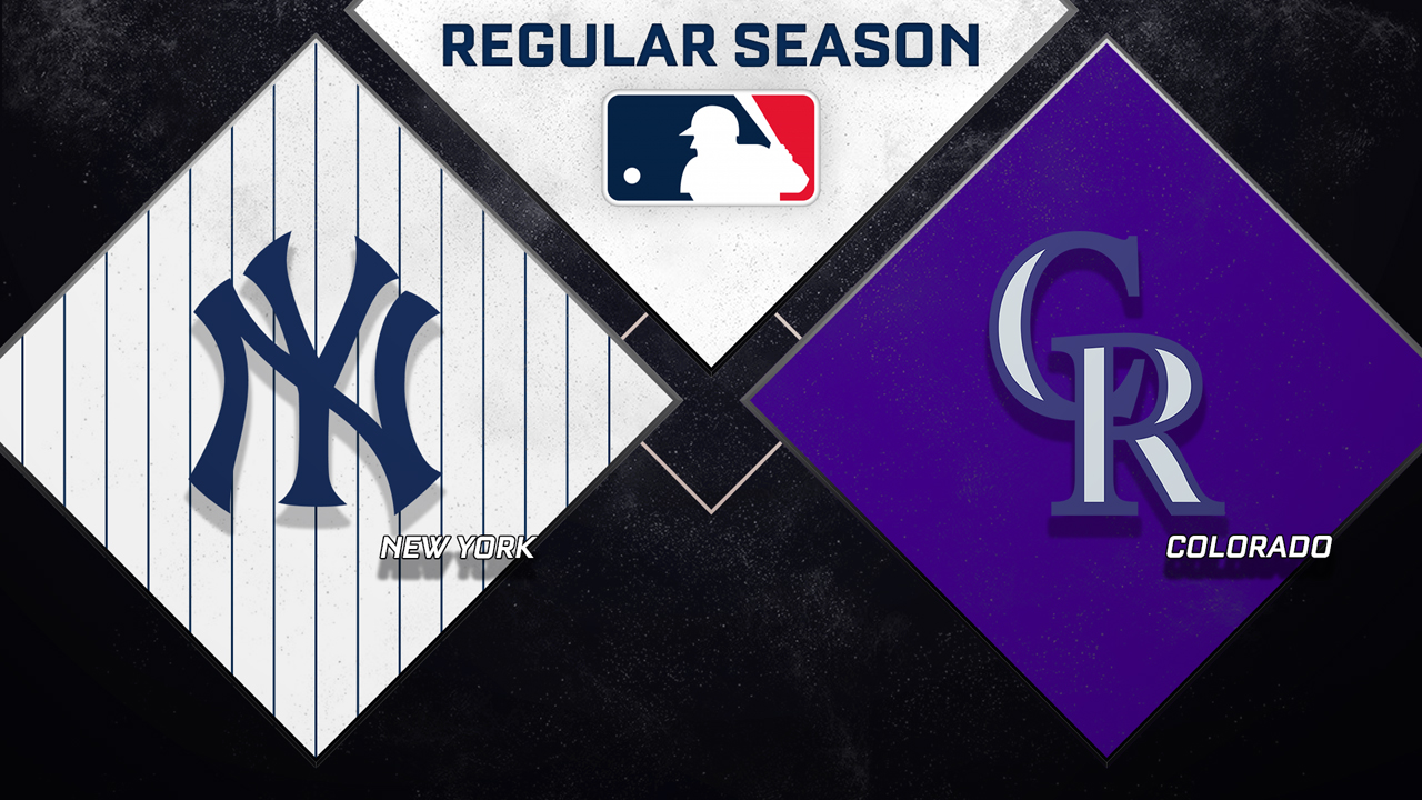 New York Yankees vs Colorado Rockies poster
