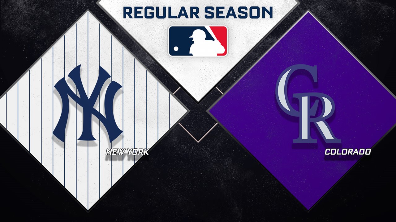 New York Yankees vs Colorado Rockies poster