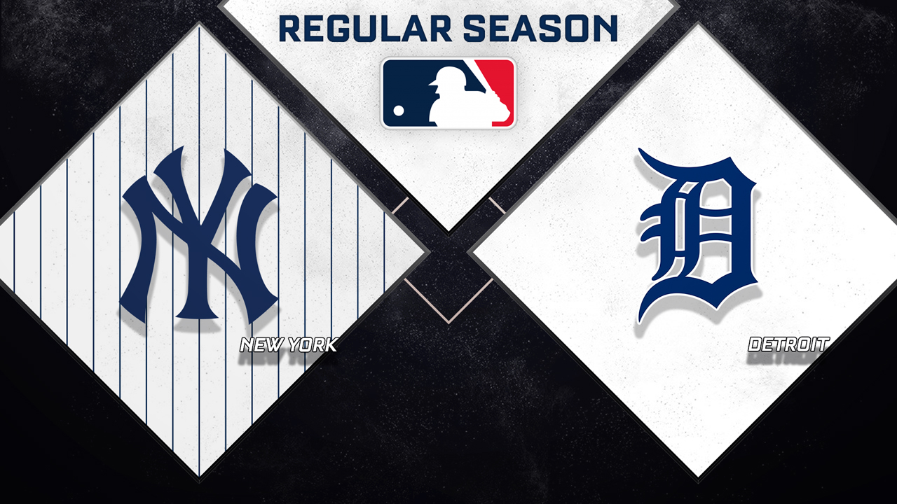 New York Yankees vs Detroit Tigers poster