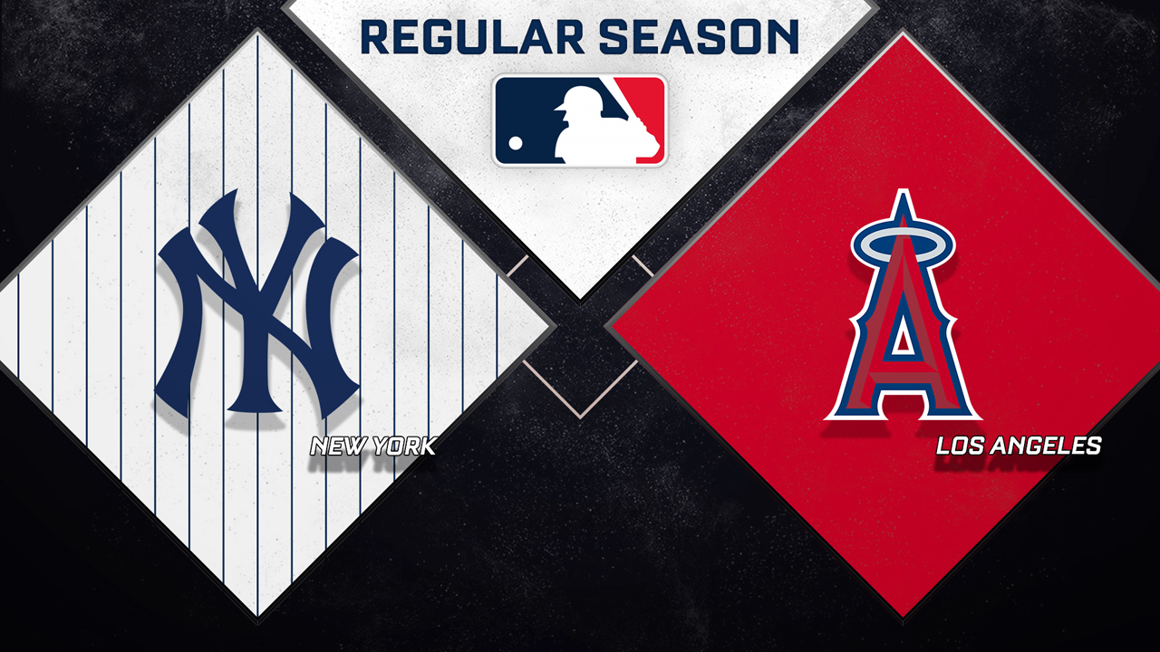 New York Yankees vs Los Angeles Angels poster