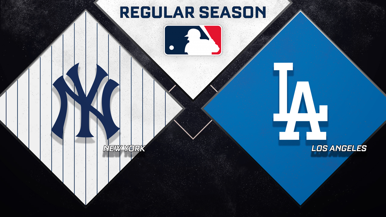 New York Yankees vs Los Angeles Dodgers poster