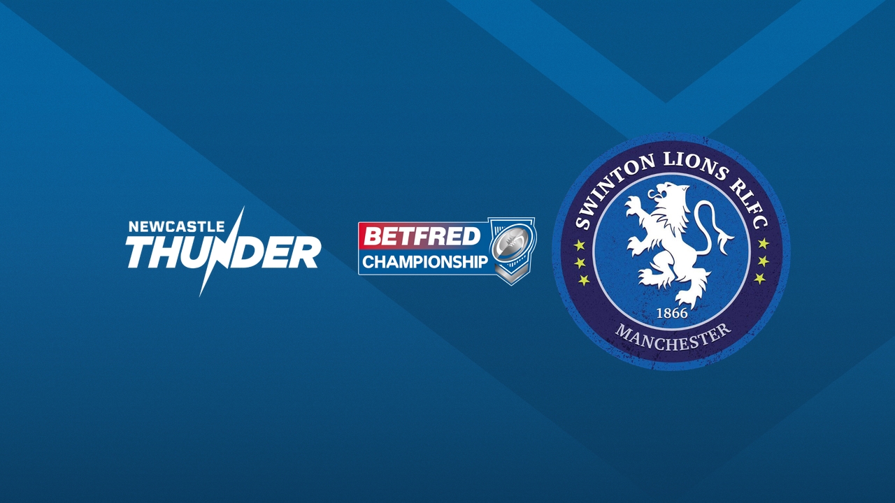 Newcastle Thunder vs Swinton Lions poster