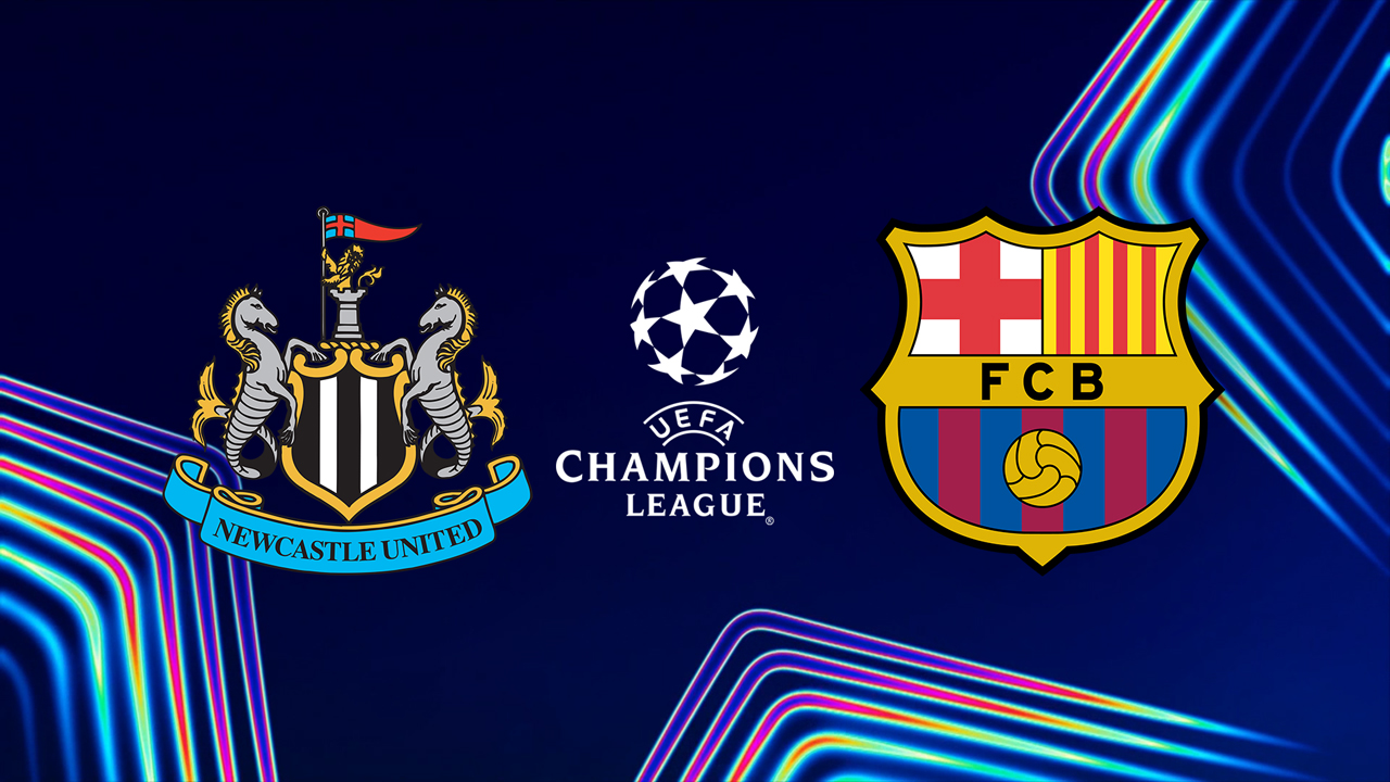Newcastle United vs Barcelona poster