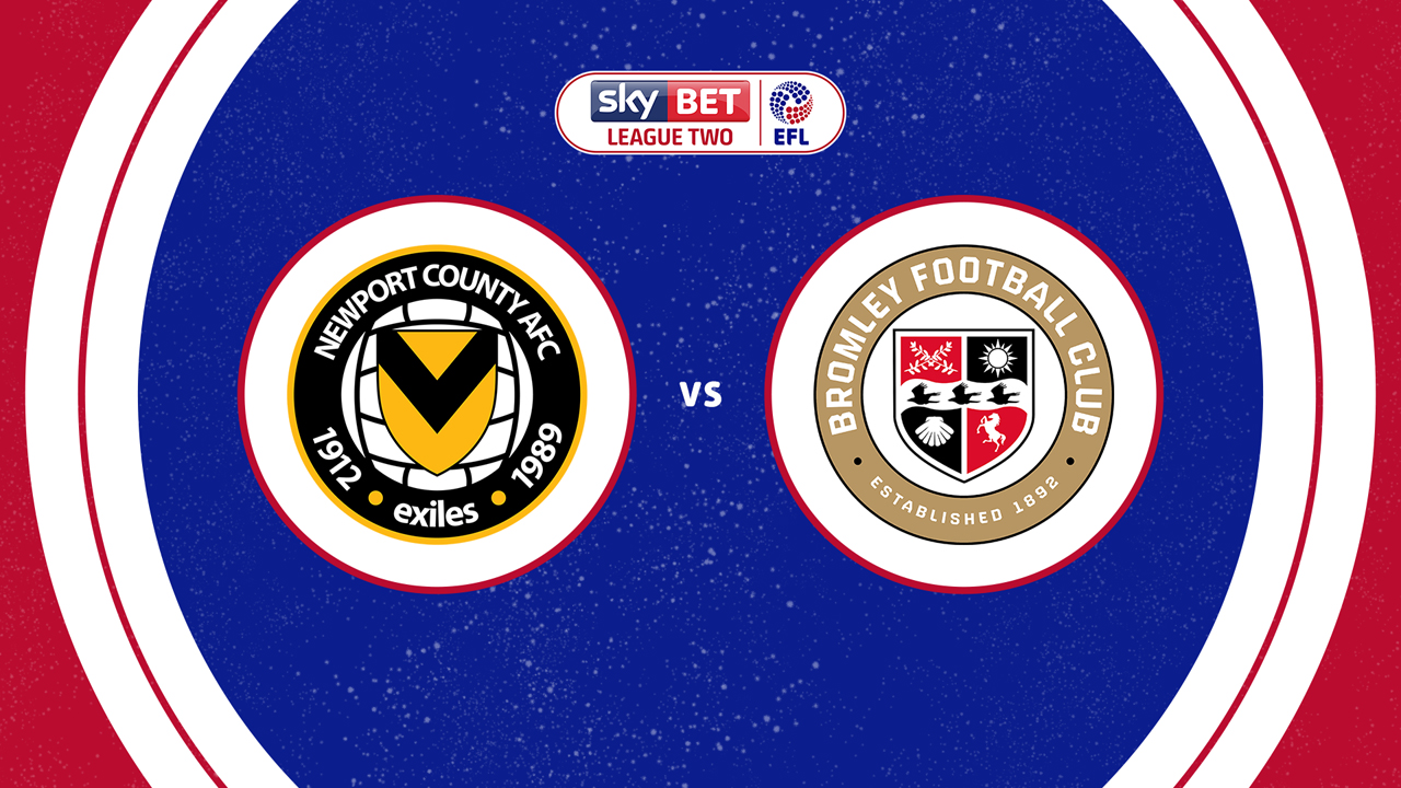 Newport County vs Bromley poster