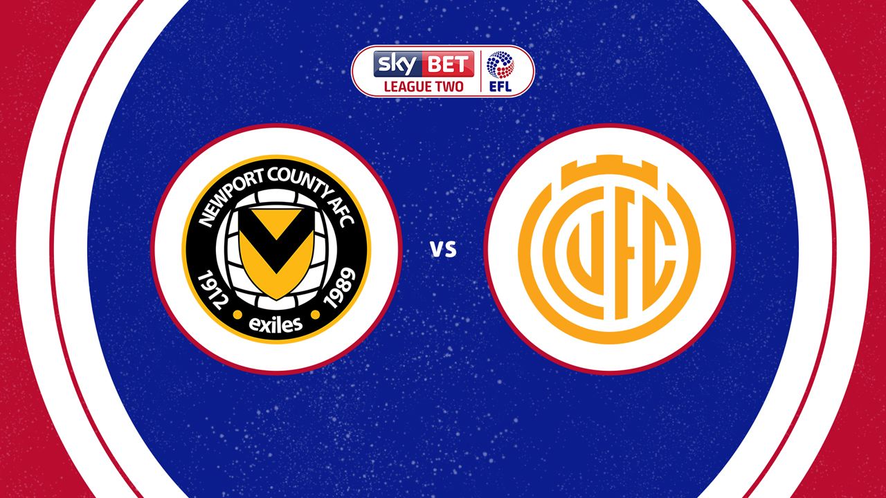Newport County vs Cambridge United poster
