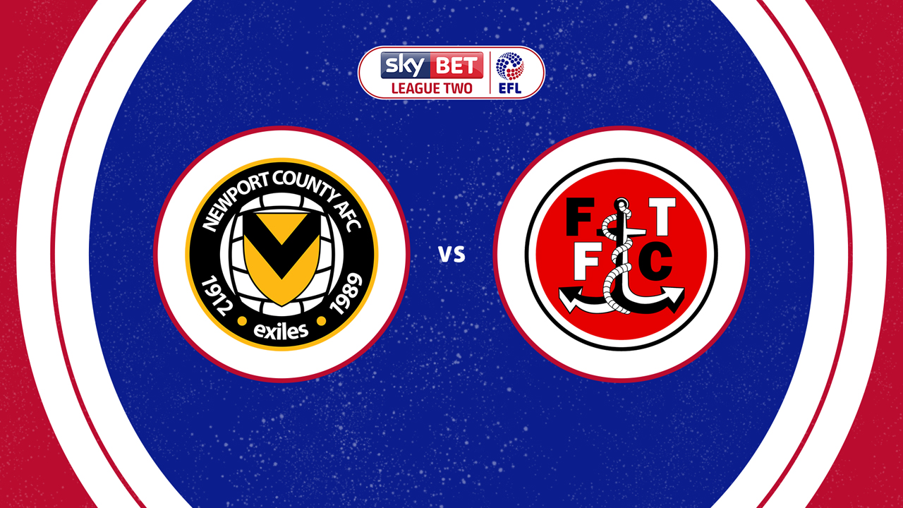 Newport County vs Fleetwood Town poster