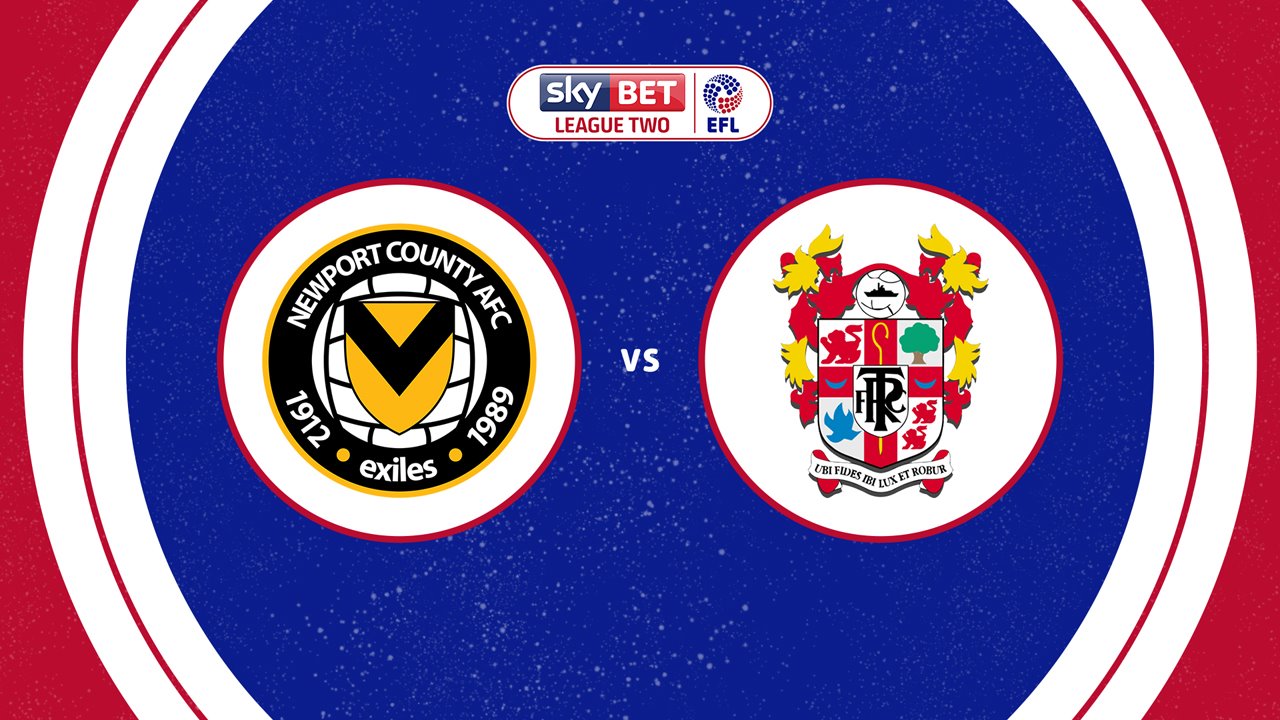 Newport County vs Tranmere Rovers poster
