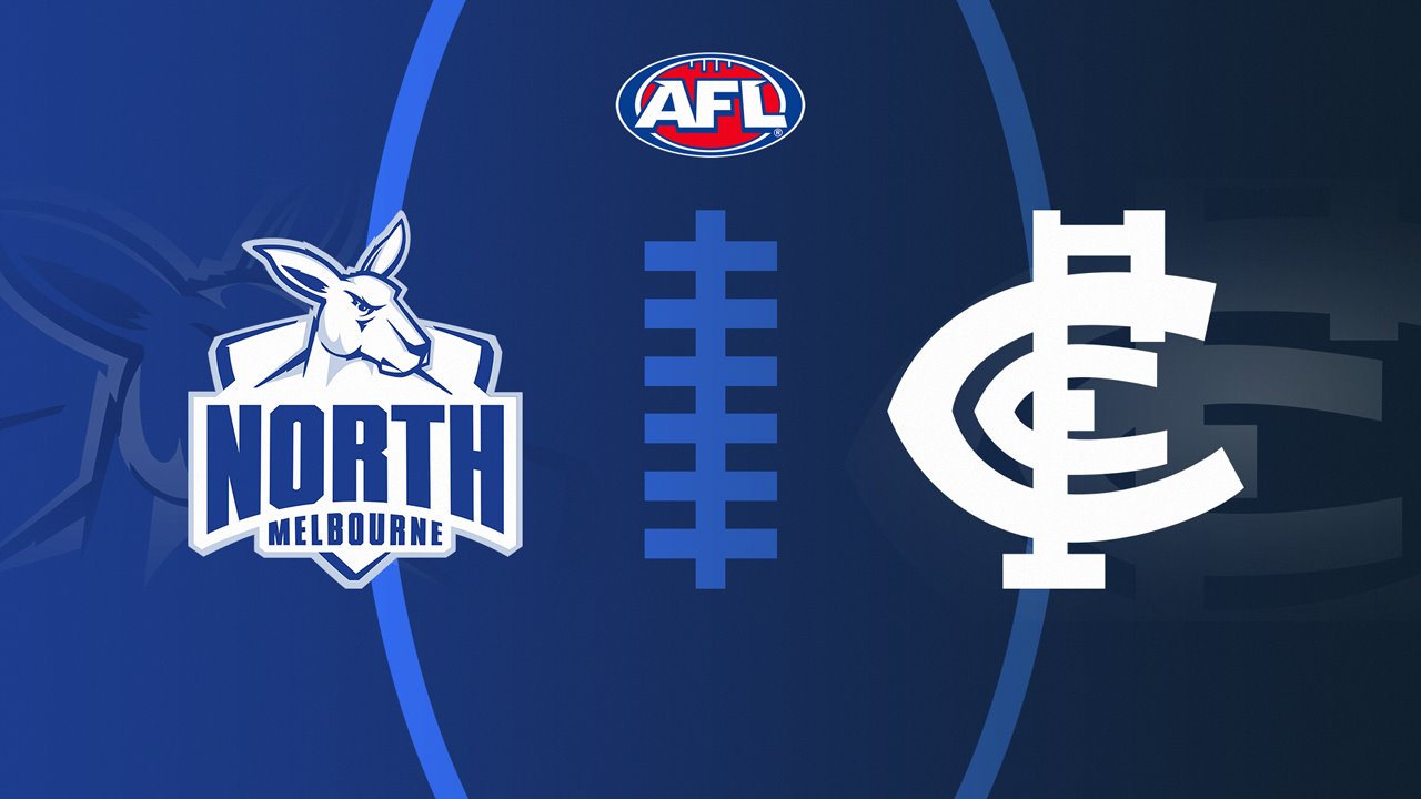 North Melbourne Football Club vs Carlton Football Club poster