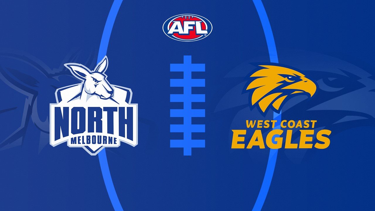 North Melbourne Football Club vs West Coast Eagles poster