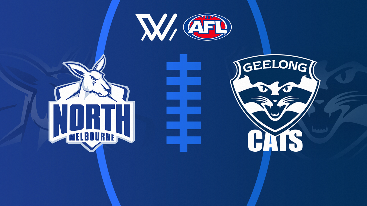 North Melbourne Kangaroos Women vs Geelong Cats Women poster