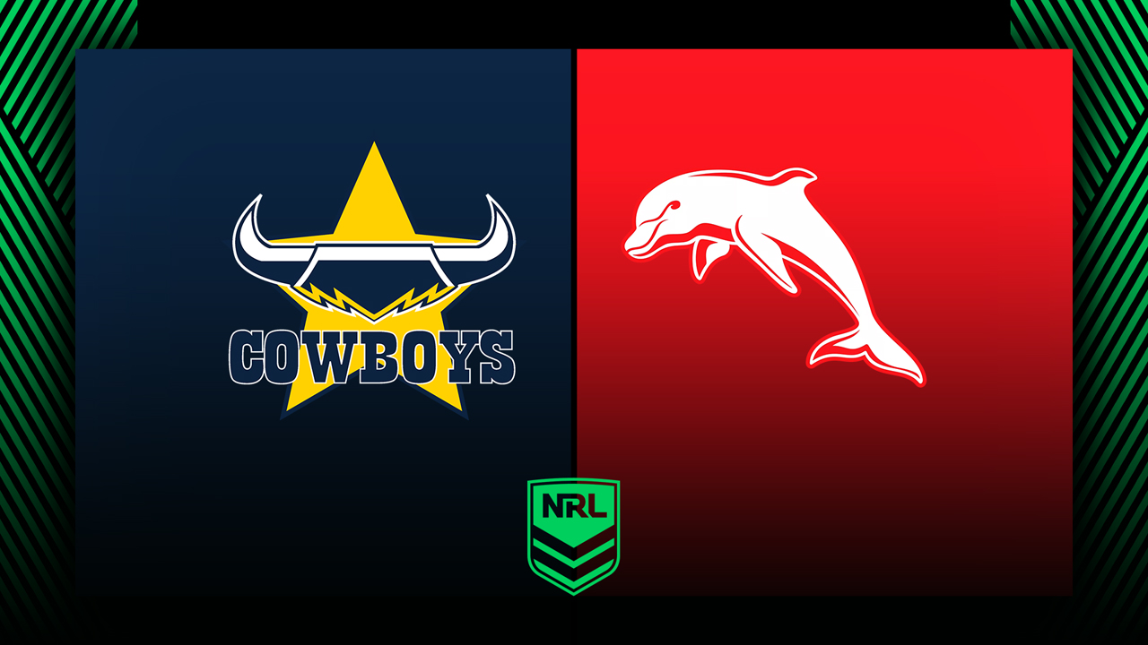 North Queensland Cowboys vs Dolphins poster