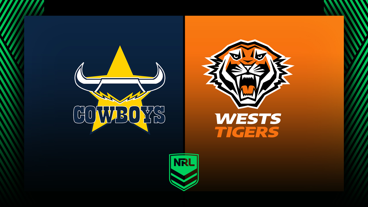 North Queensland Cowboys vs Wests Tigers poster