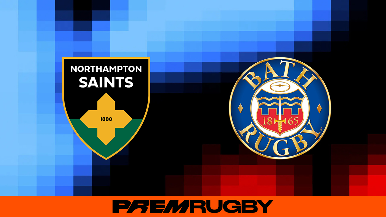 Northampton Saints vs Bath Rugby poster