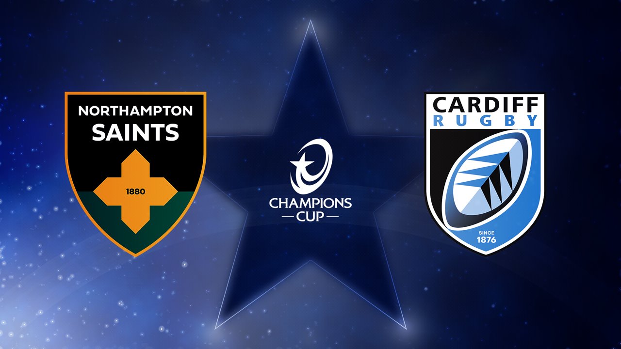Northampton Saints vs Cardiff Rugby poster