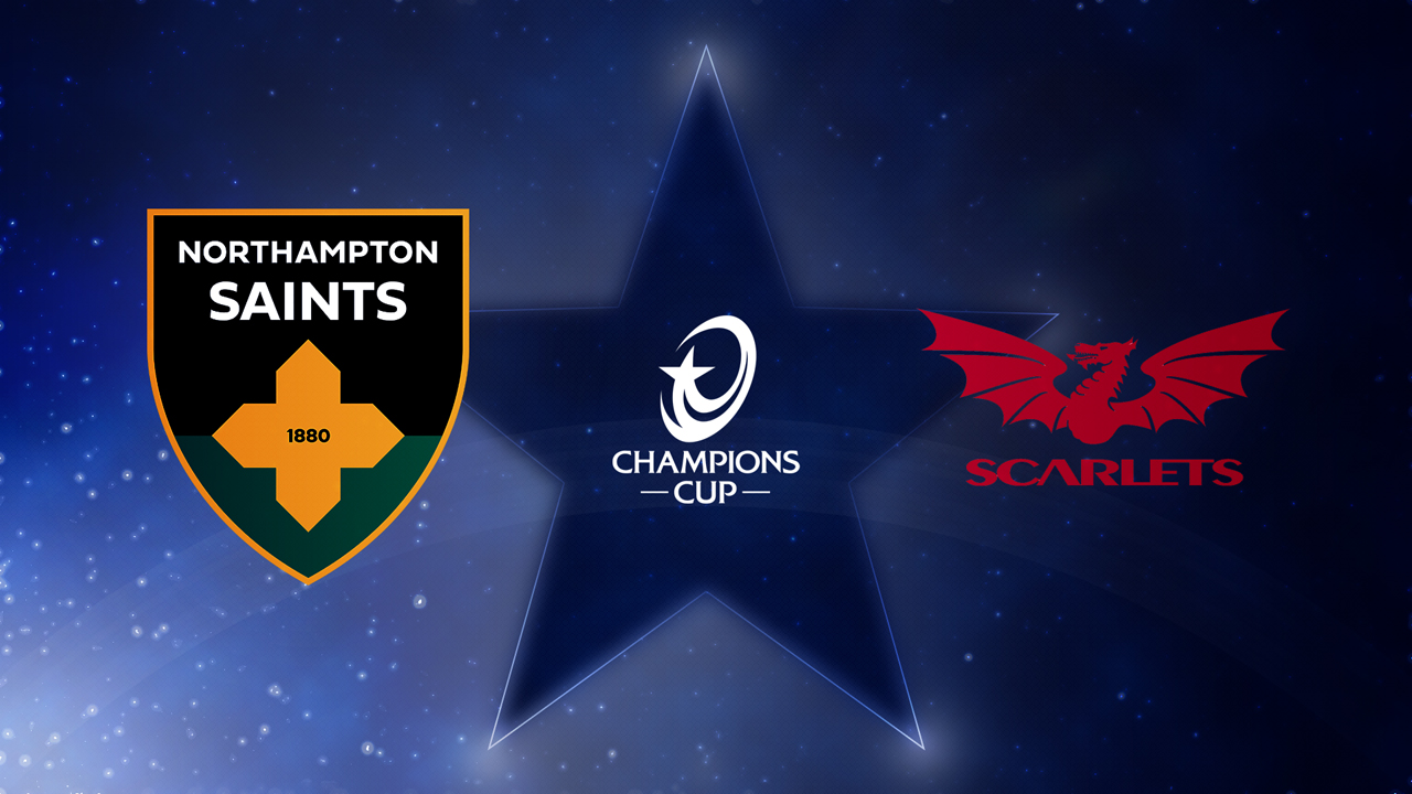 Northampton Saints vs Scarlets poster