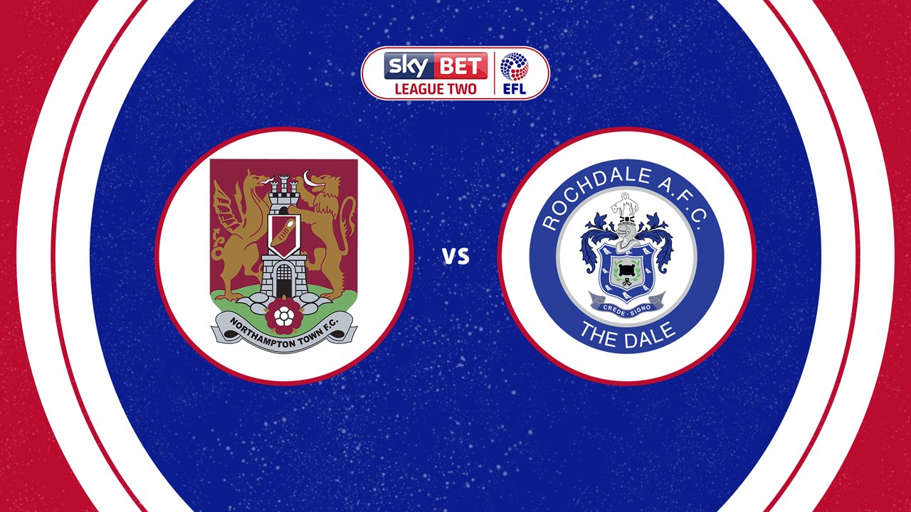Northampton Town vs Rochdale poster