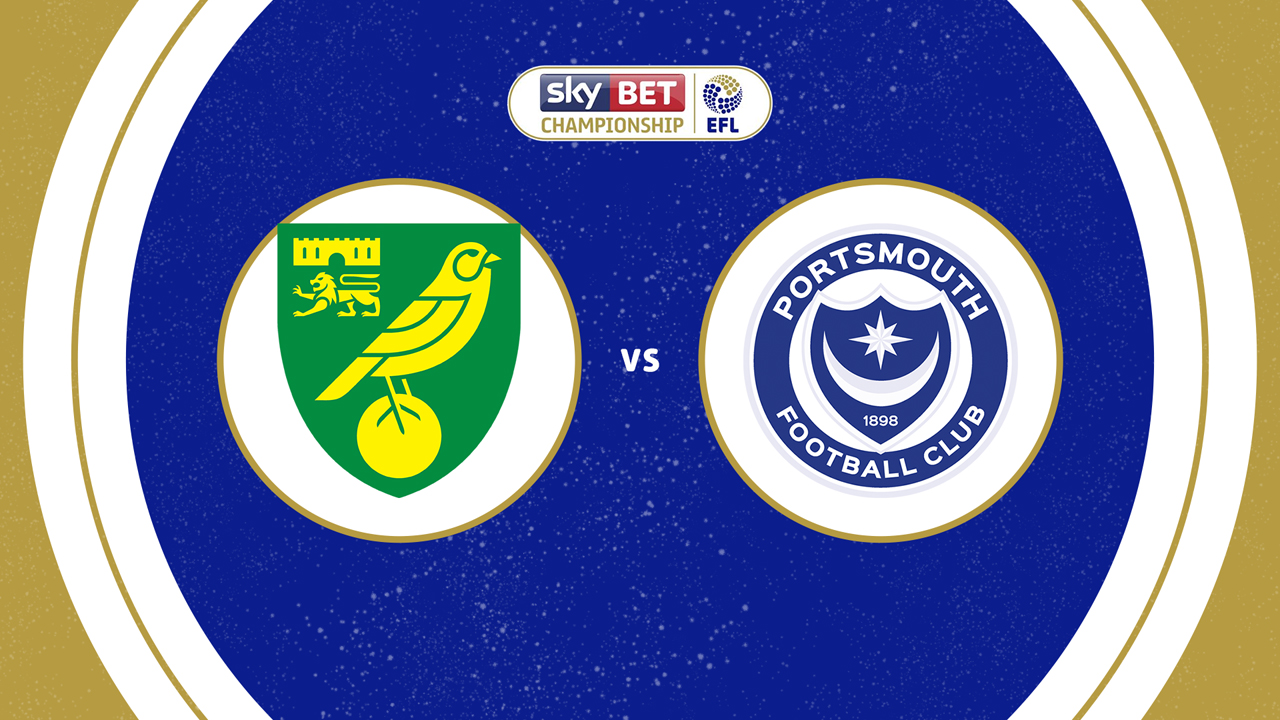 Norwich City vs Portsmouth poster