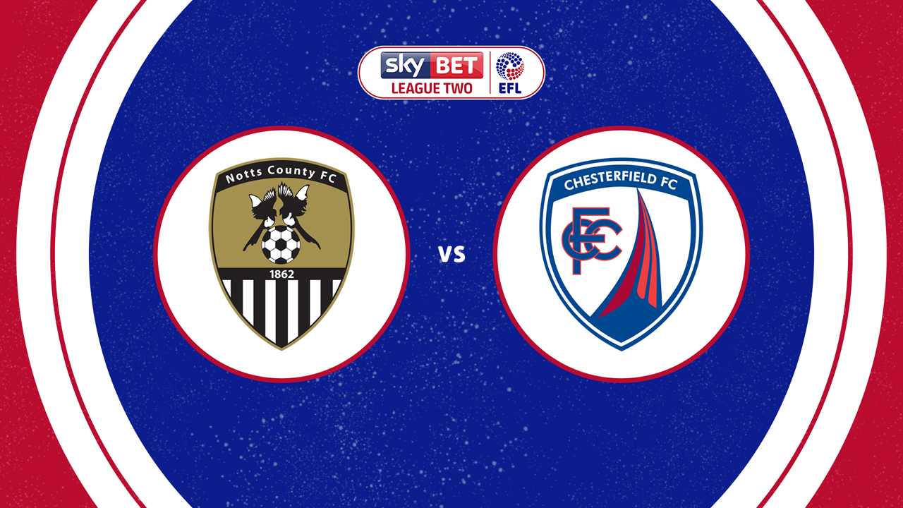 Notts County vs Chesterfield poster
