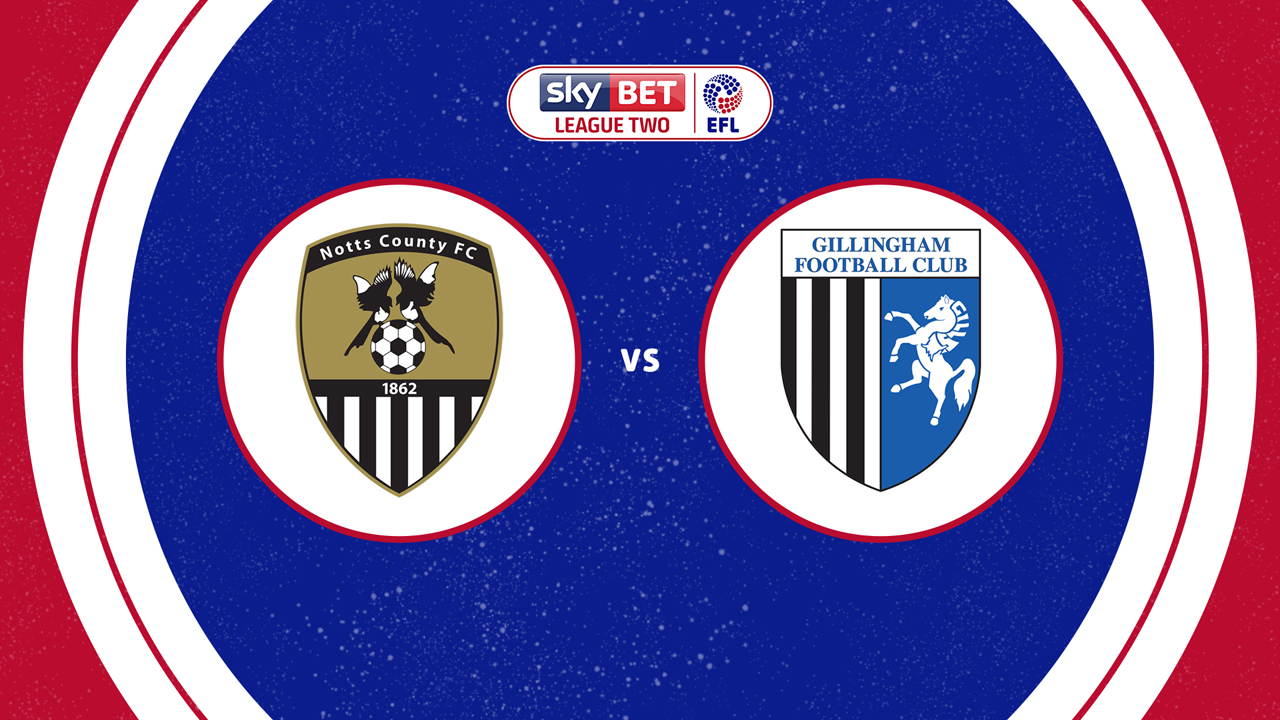 Notts County vs Gillingham poster