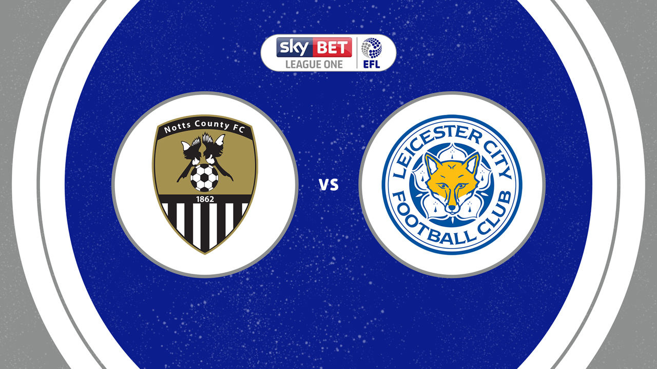 Notts County vs Leicester City poster
