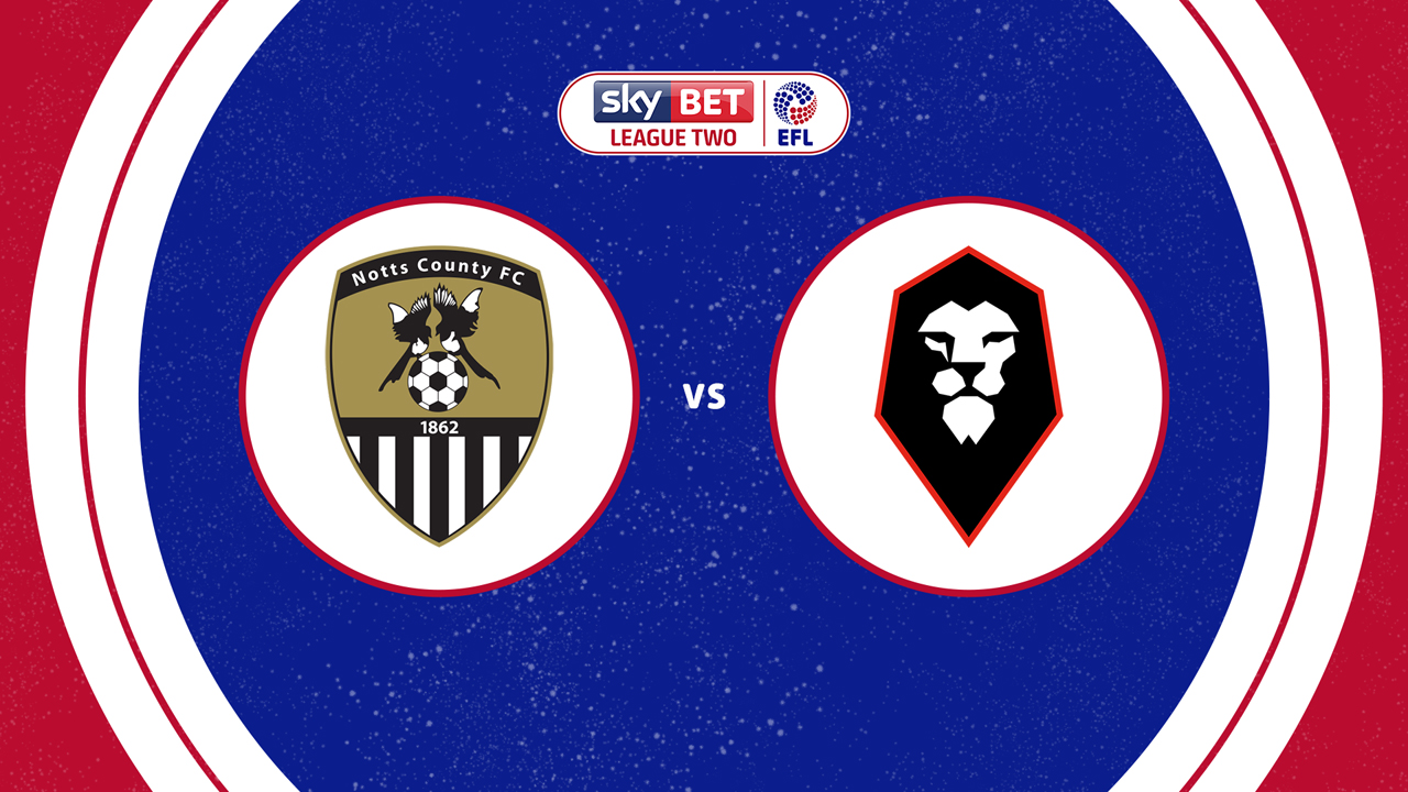 Notts County vs Salford City poster