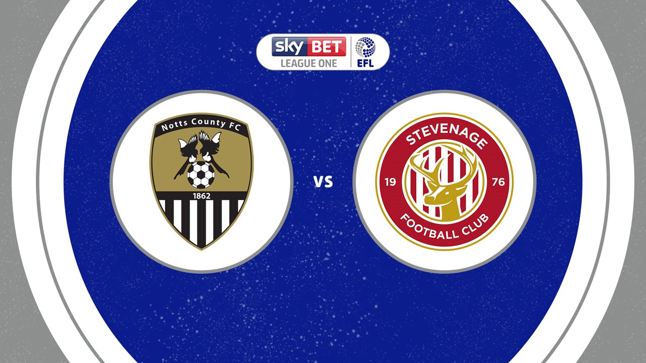 Notts County vs Stevenage poster