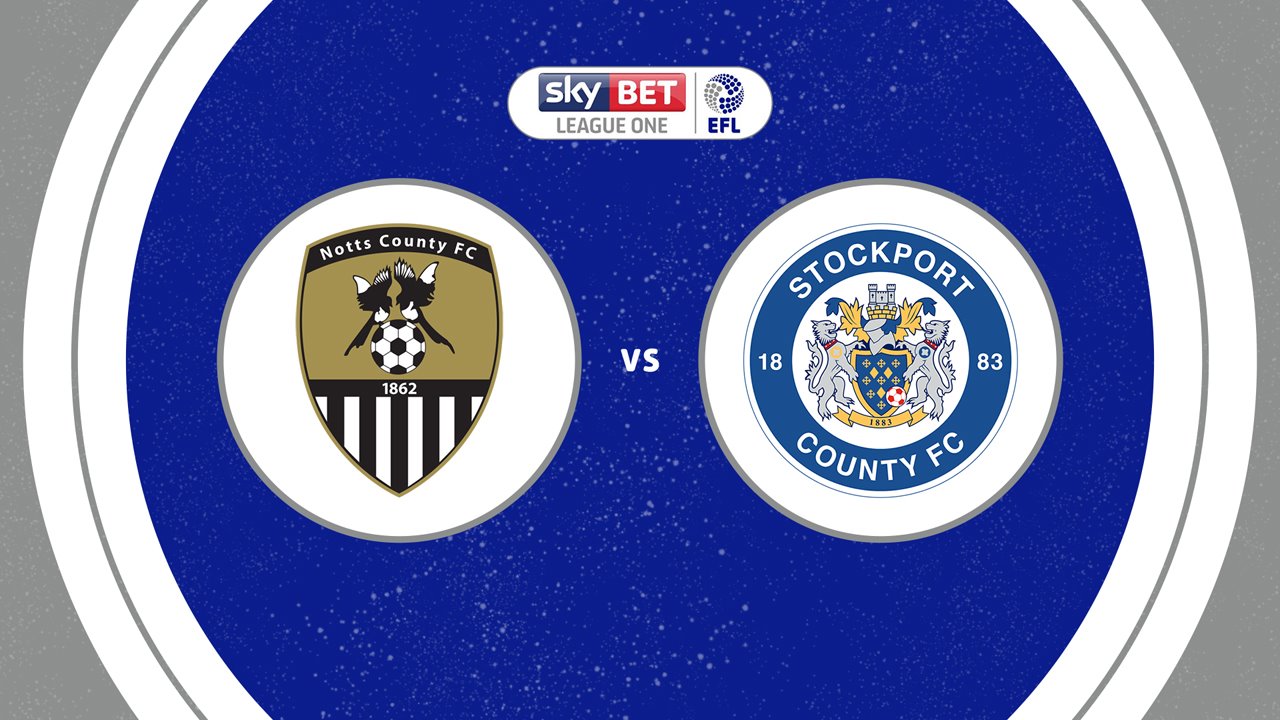 Notts County vs Stockport County poster