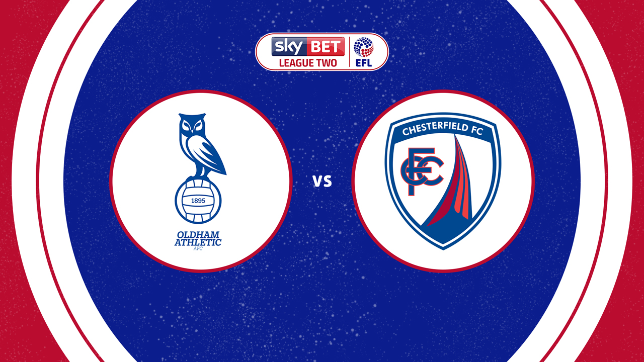 Oldham Athletic vs Chesterfield poster