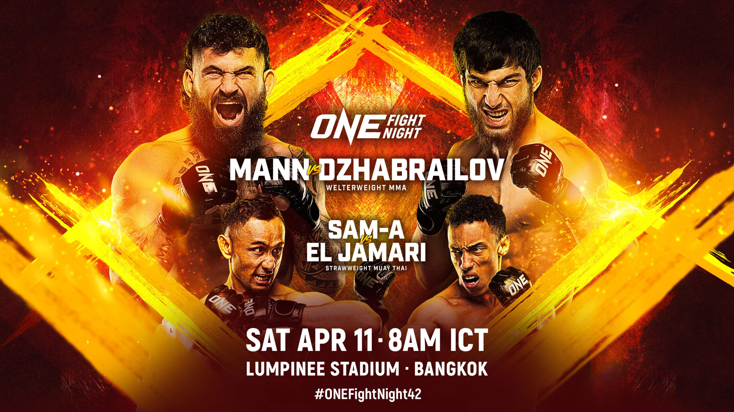 ONE Fight Night 42 Mann vs Dzhabrailov poster