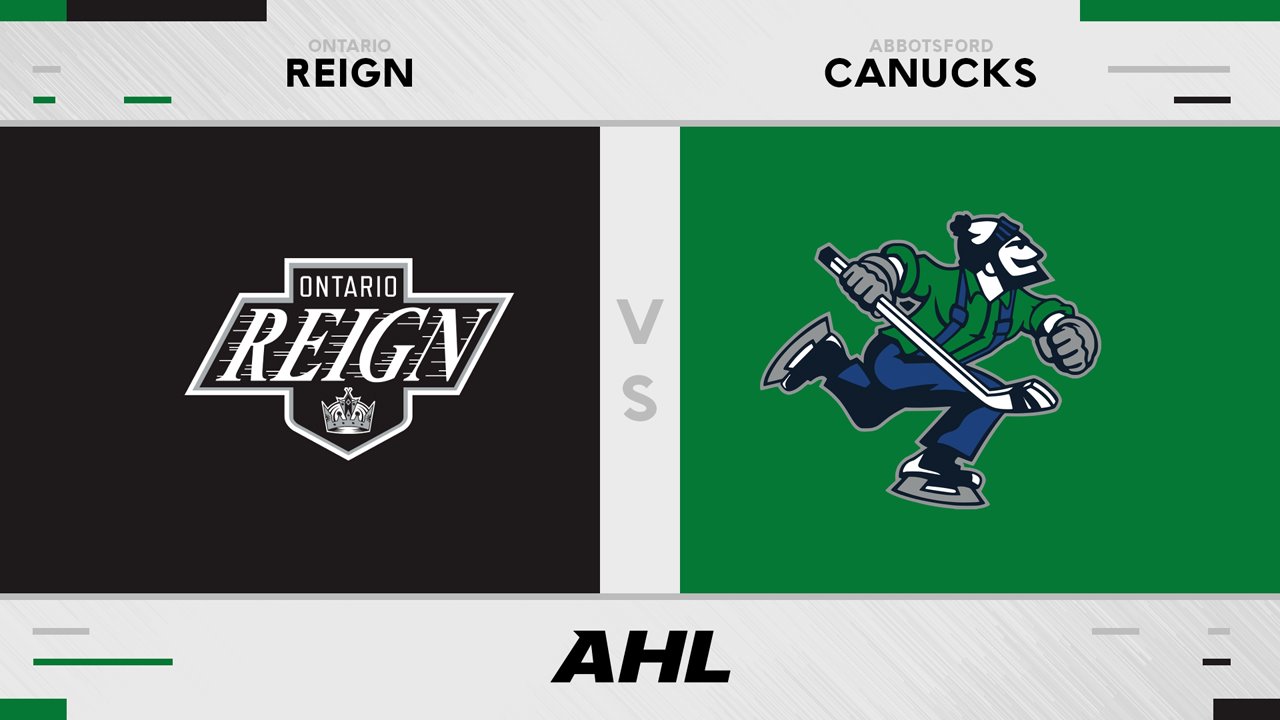 Ontario Reign vs Abbotsford Canucks poster