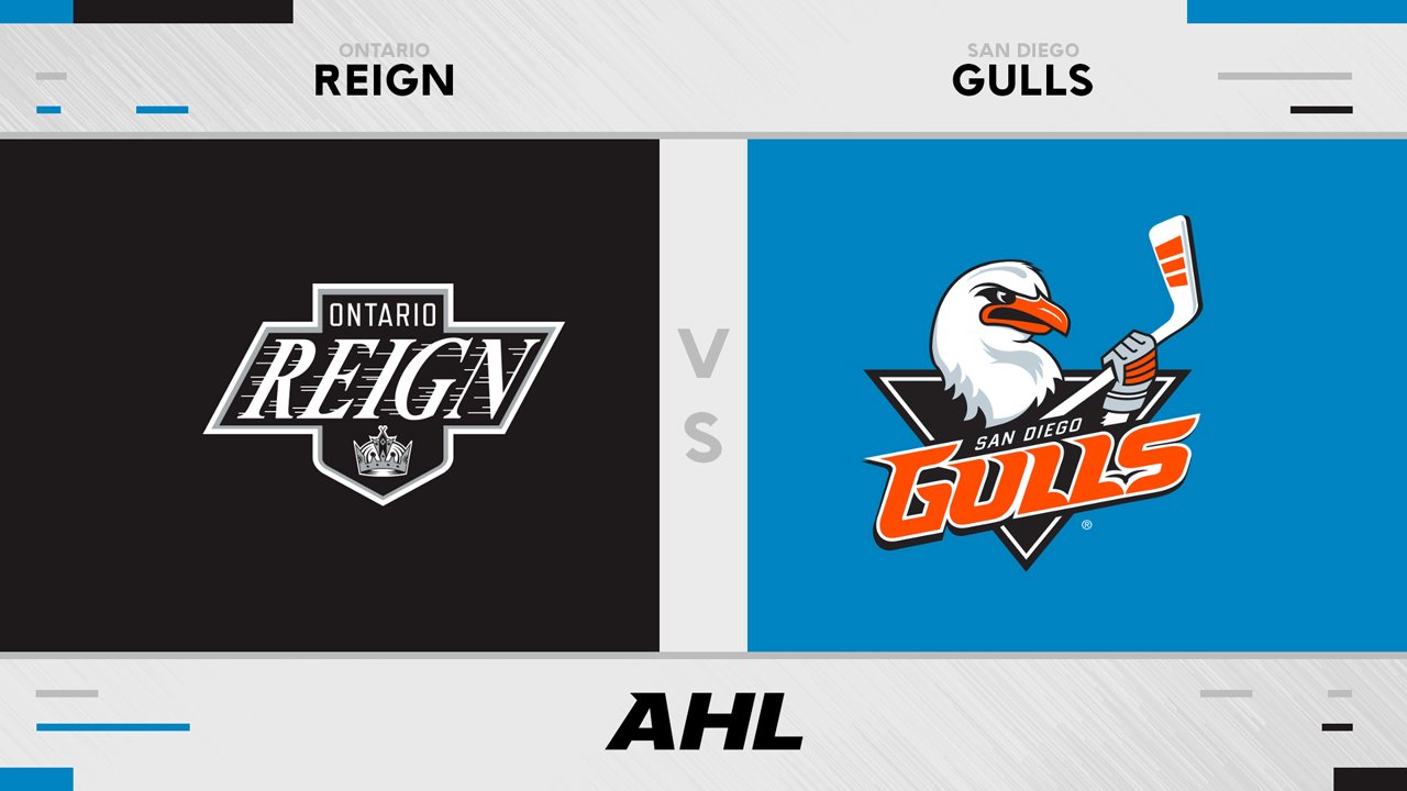 Ontario Reign vs San Diego Gulls poster