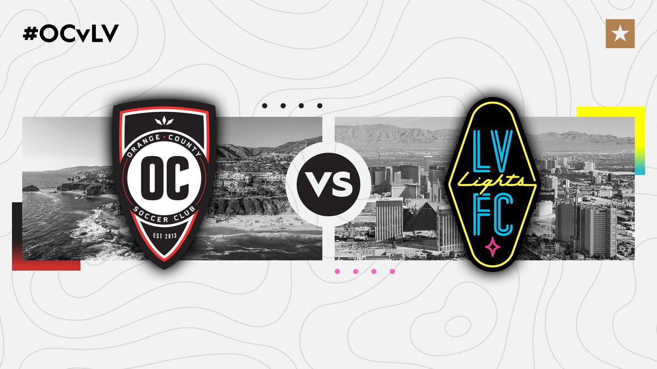 Orange County SC vs Las Vegas Lights poster