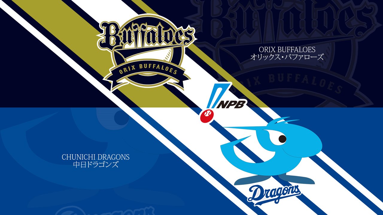 Orix Buffaloes vs Chunichi Dragons poster