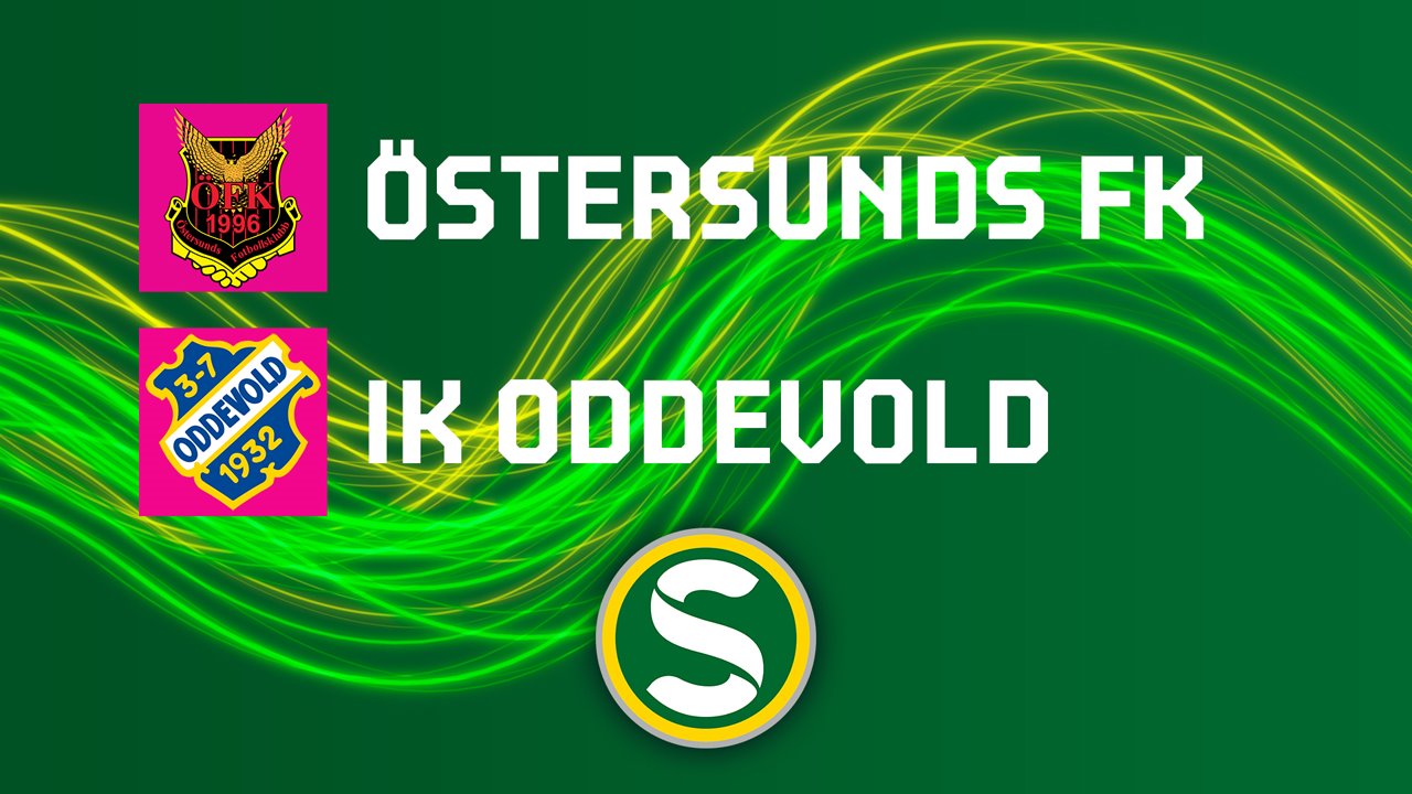 Östersund vs Oddevold poster