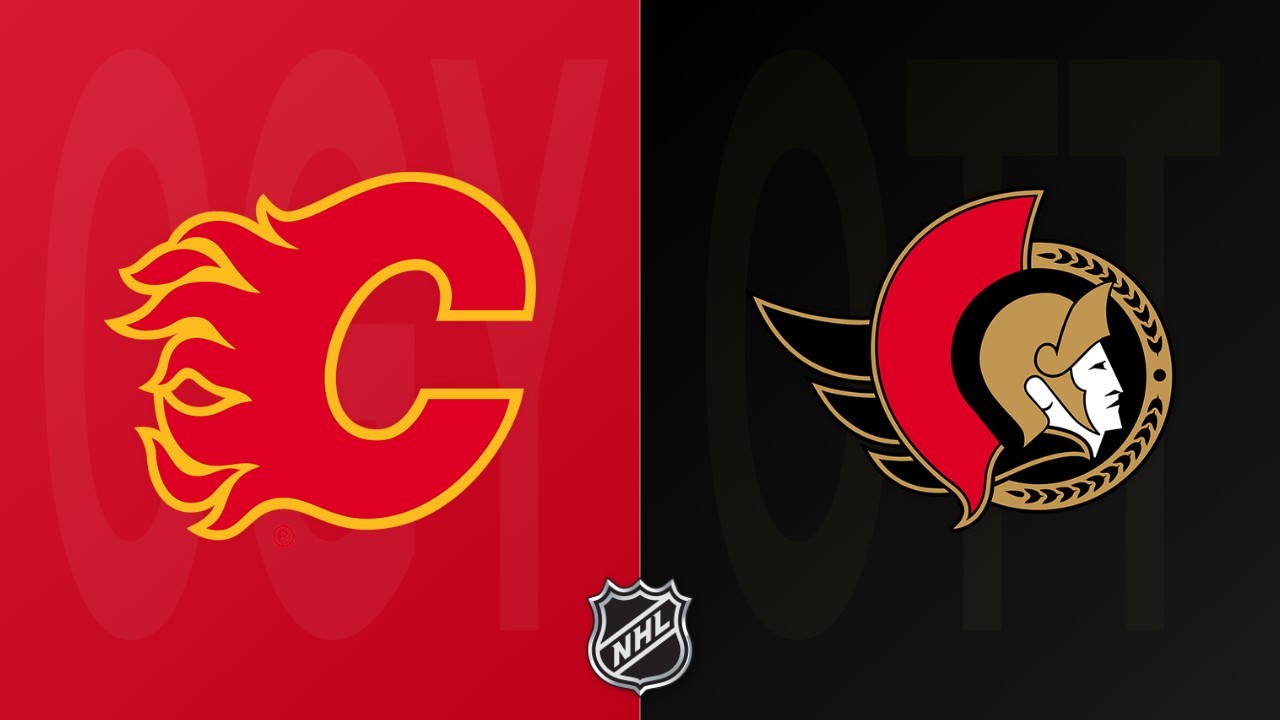 Ottawa Senators vs Calgary Flames poster