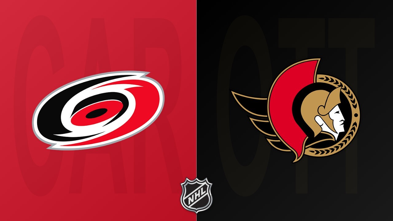 Ottawa Senators vs Carolina Hurricanes poster