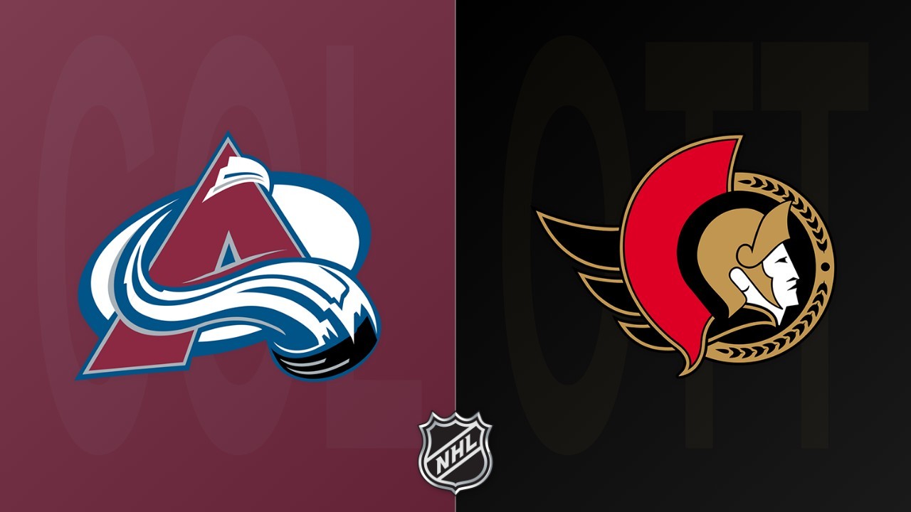 Ottawa Senators vs Colorado Avalanche poster