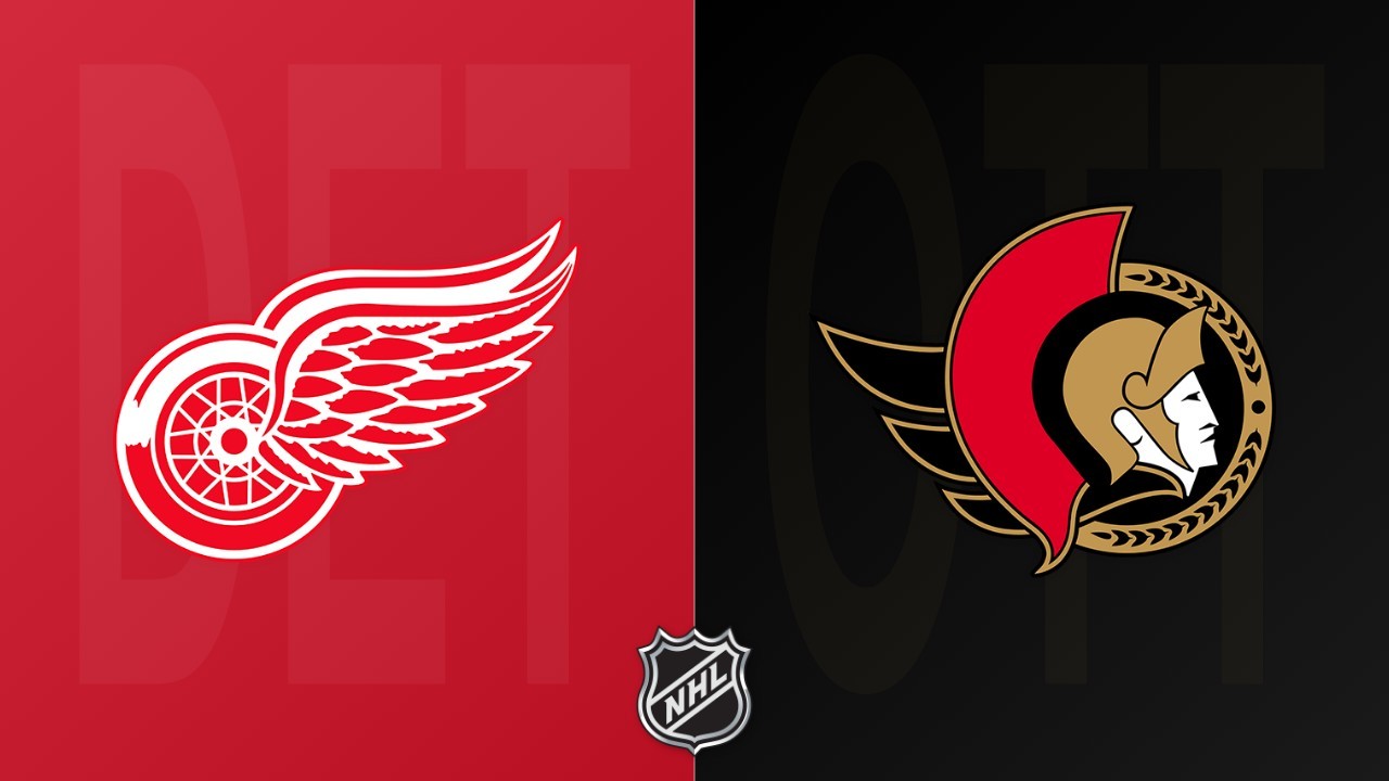 Ottawa Senators vs Detroit Red Wings poster