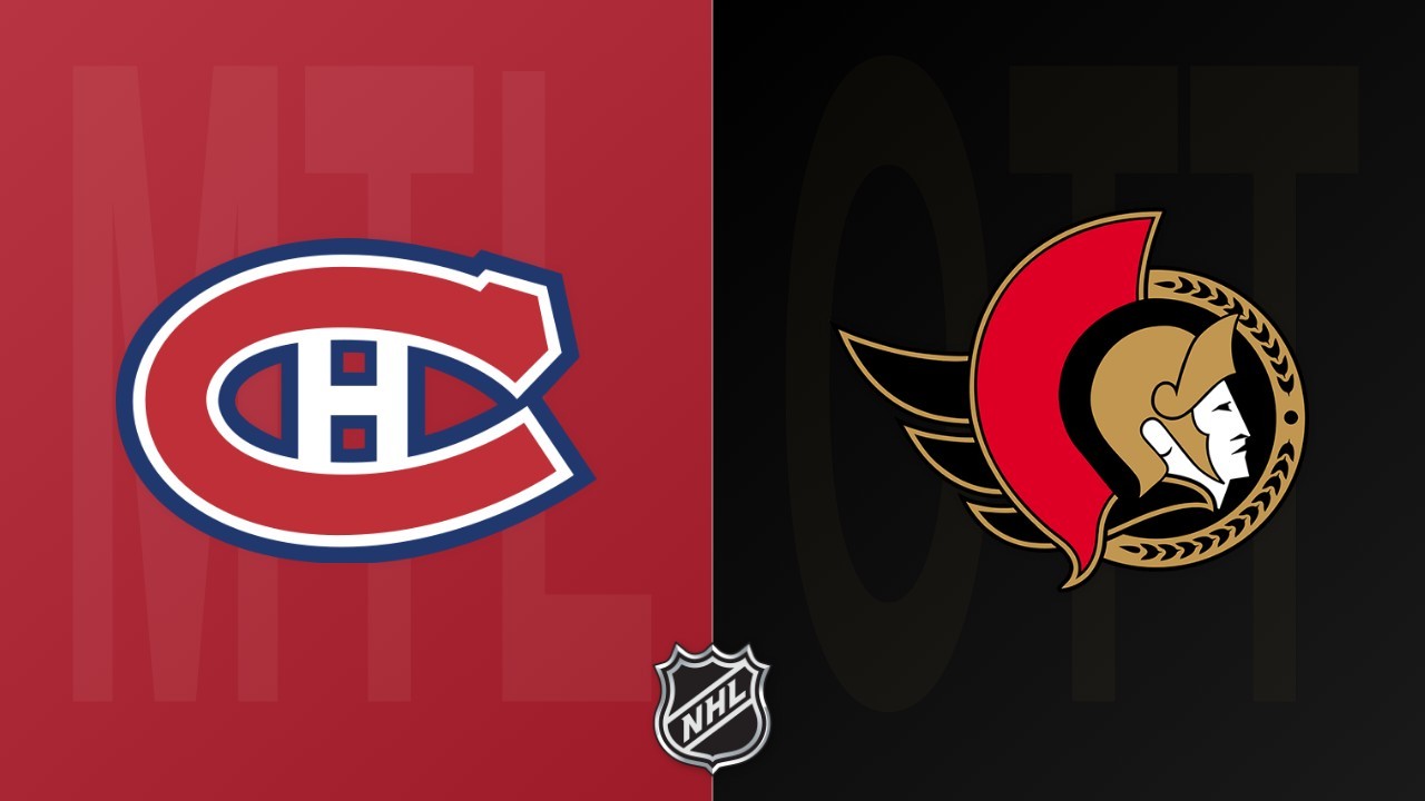 Ottawa Senators vs Montreal Canadiens poster