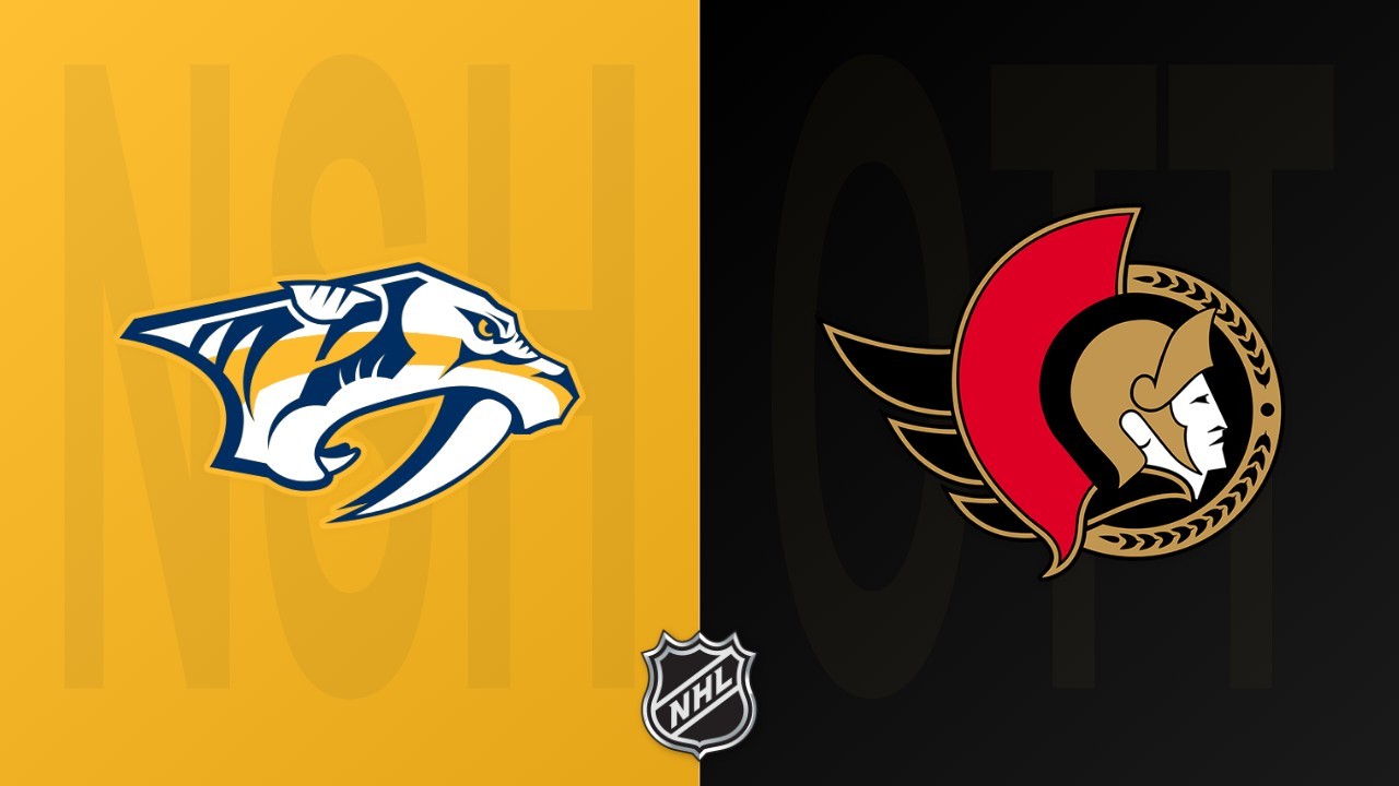 Ottawa Senators vs Nashville Predators poster