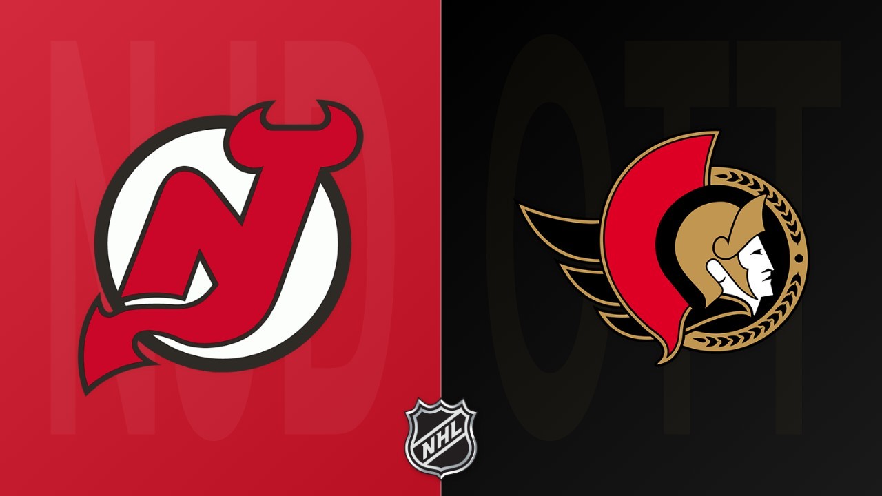 Ottawa Senators vs New Jersey Devils poster