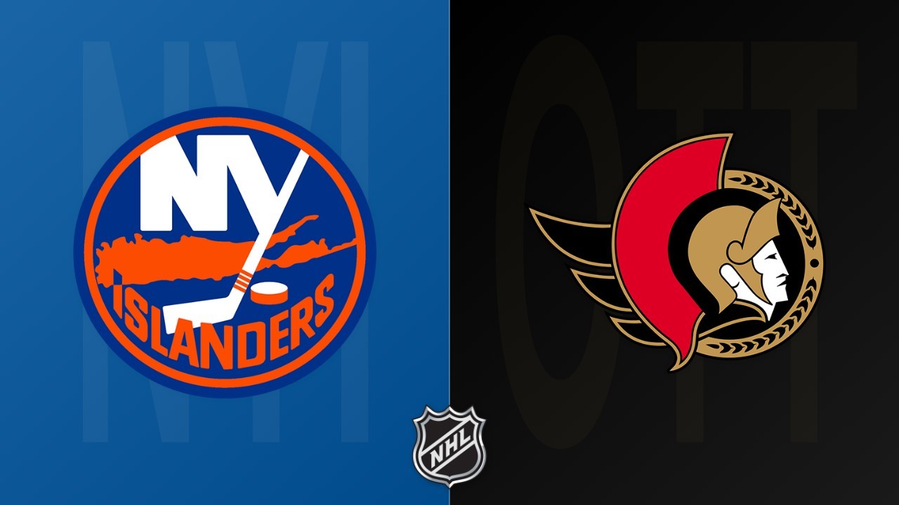 Ottawa Senators vs New York Islanders poster