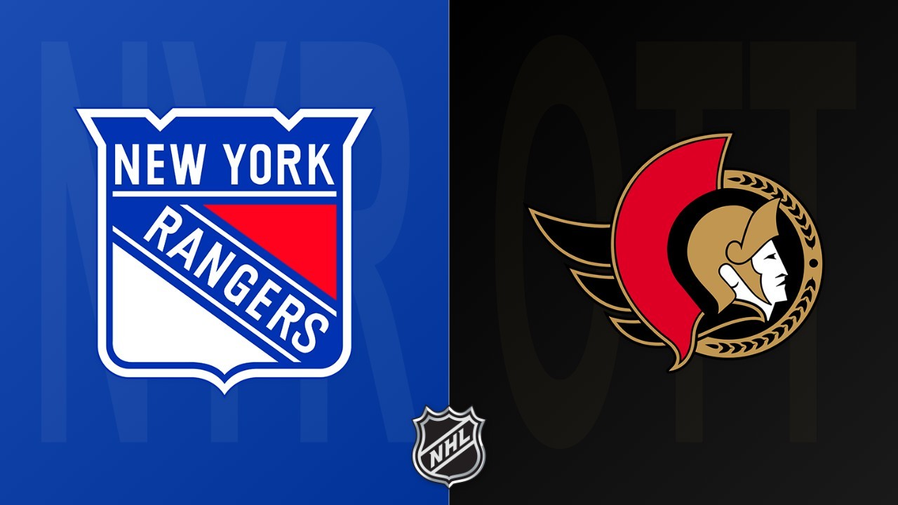 Ottawa Senators vs New York Rangers poster