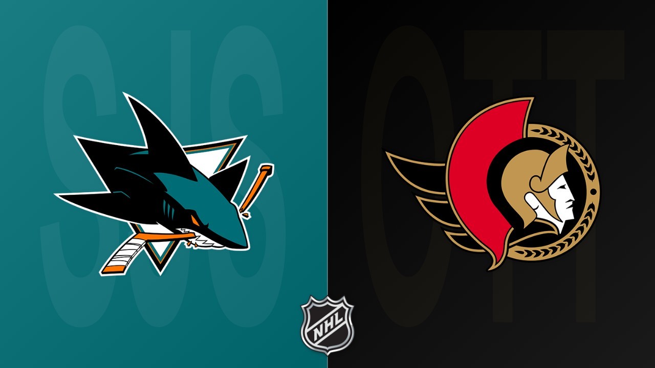 Ottawa Senators vs San Jose Sharks poster