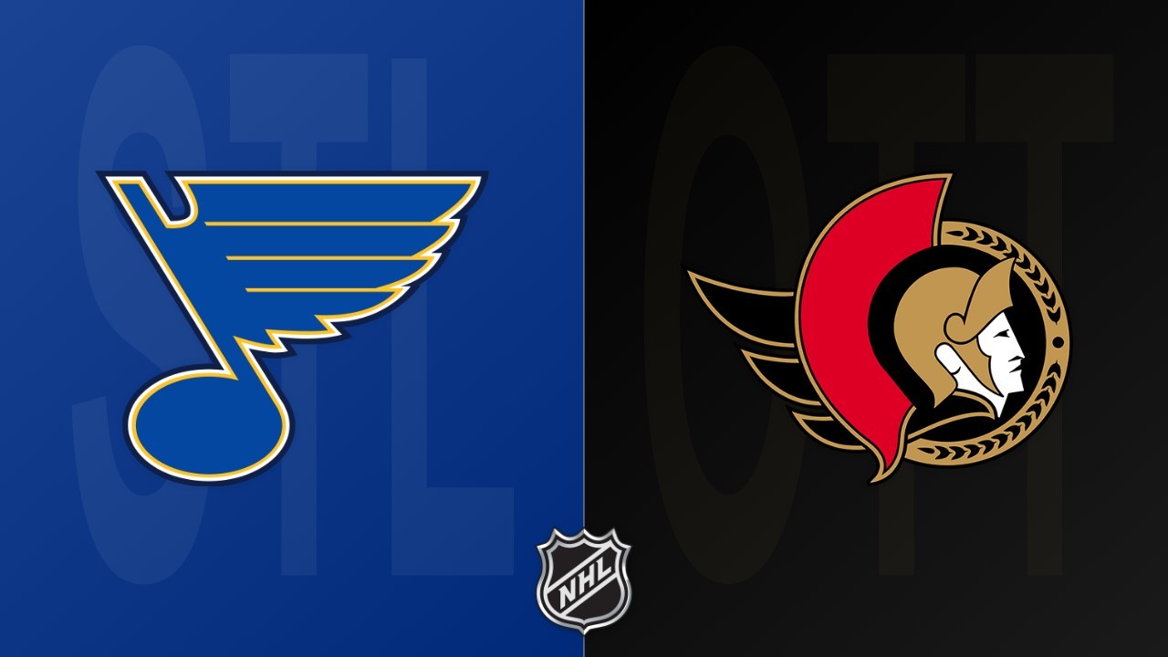 Ottawa Senators vs St. Louis Blues poster