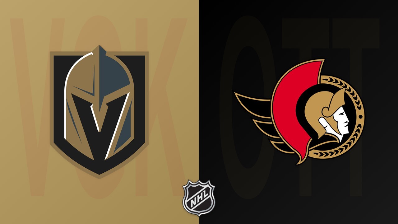 Ottawa Senators vs Vegas Golden Knights poster