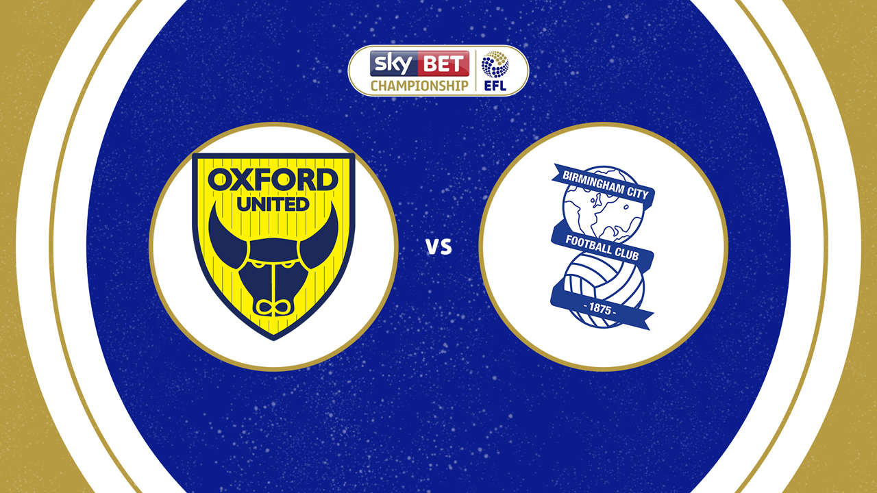 Oxford United vs Birmingham City poster