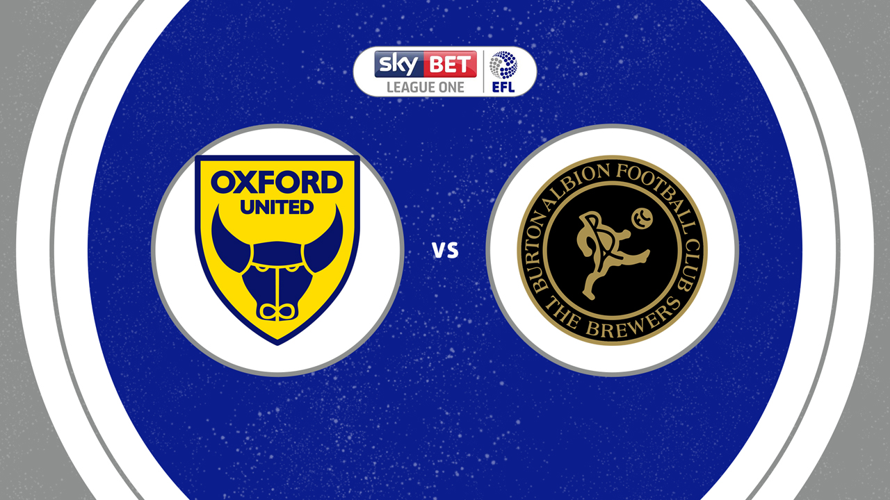 Oxford United vs Burton Albion poster